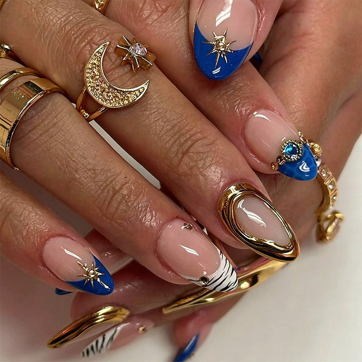 Luxury Nail Art Set with Galactic Designs Bowlift