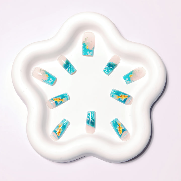 3D Fish Aquarium Nail Art Bowlift