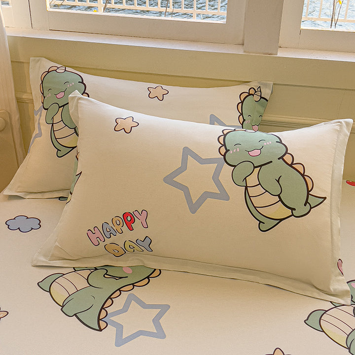Cartoon-Themed Decorative Pillow Set