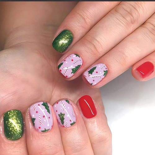Festive Holiday Nail Art Bowlift