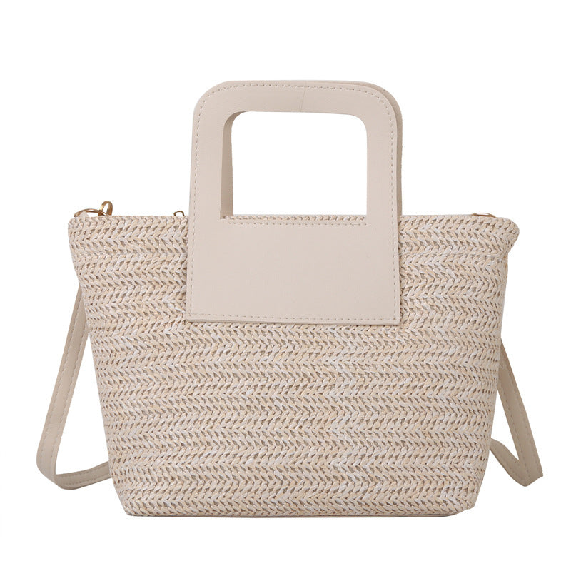 Modern Textured Woven Handheld Bag Bowlift