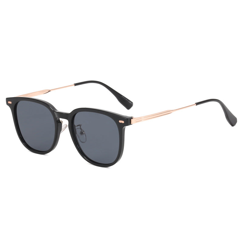 Women's clear rectangular glasses with delicate metal frame Bowlift