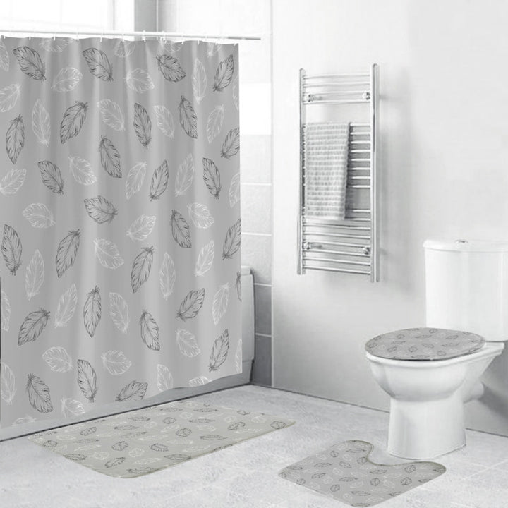 Leafy Botanical Themed Bathroom Ensemble Bowlift