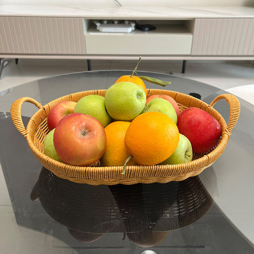 Women Oval Basket with Handles Bowlift