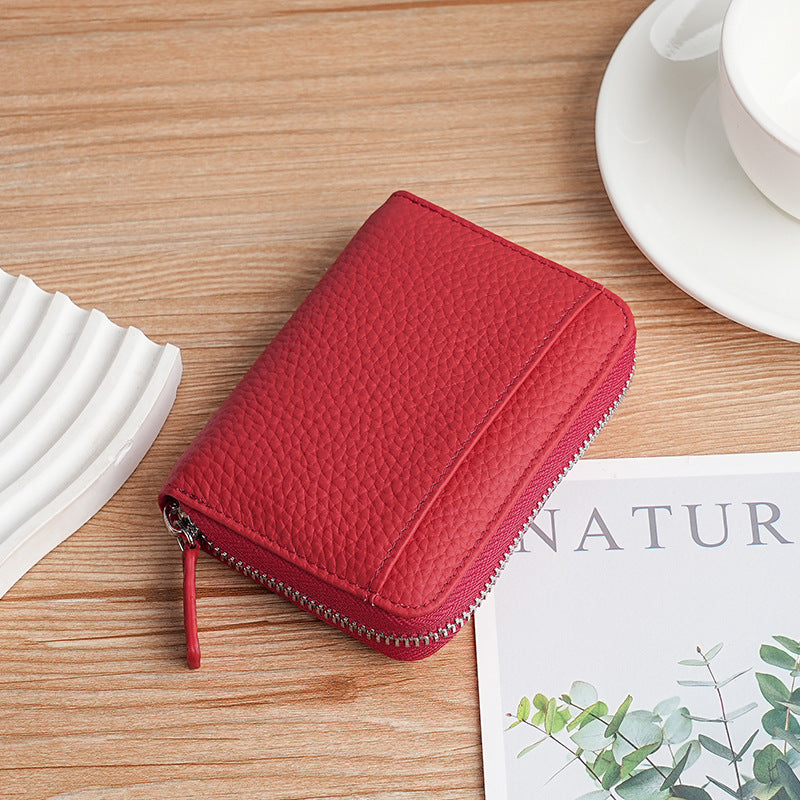 Minimalist Zippered Leather Wallet