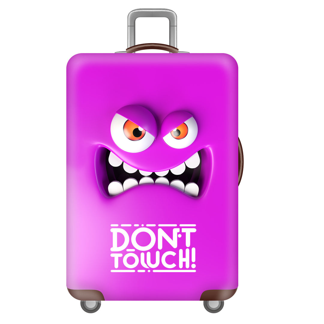 Unisex hard-shell suitcase with funny monster design Bowlift