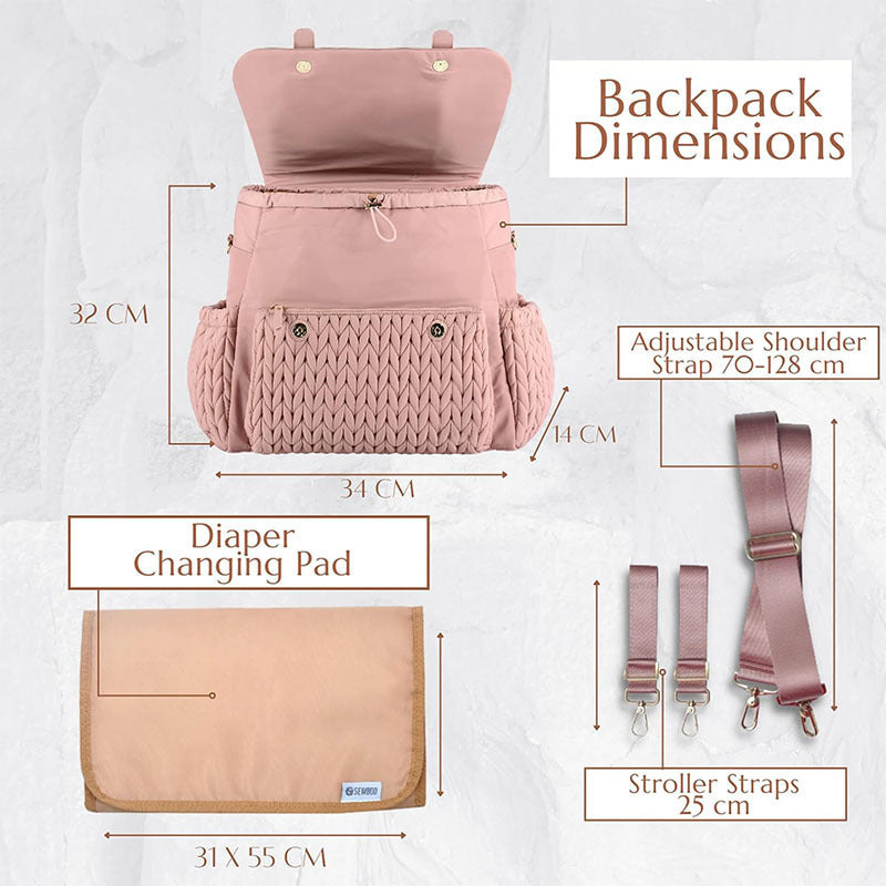 Fashionable backpack with braided design Bowlift
