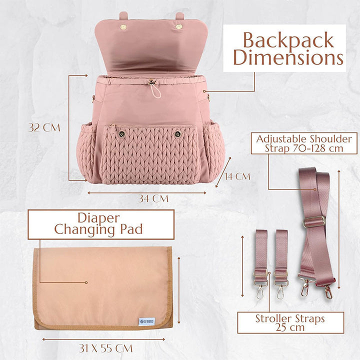 Fashionable backpack with braided design Bowlift