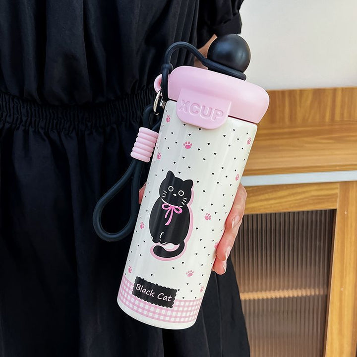 Women's Creative Water Bottle with Animal Design Bowlift