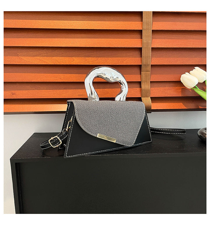 Stylish Geometric Structured Handbag Bowlift