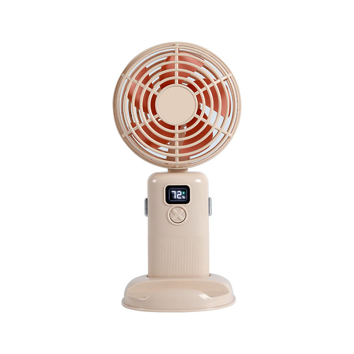 Women portable mini fan with digital speed display Bowlift