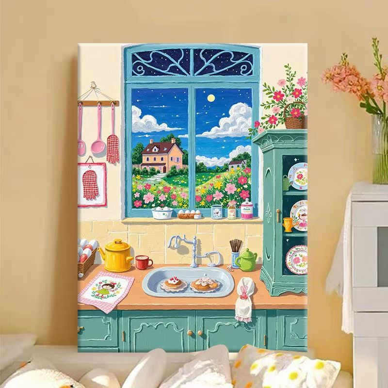 Kitchen-Themed Decorative Canvas Art Bowlift