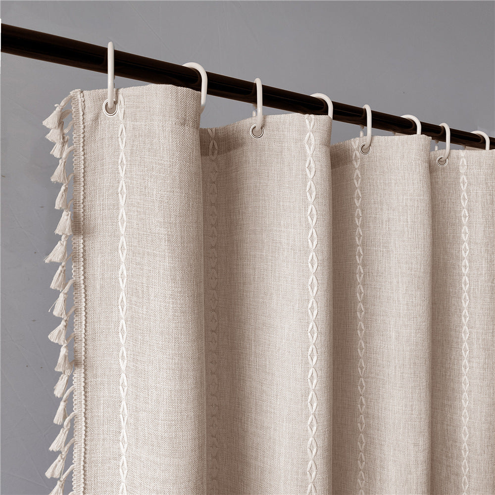Premium Cotton Bathroom Shower Curtain Bowlift
