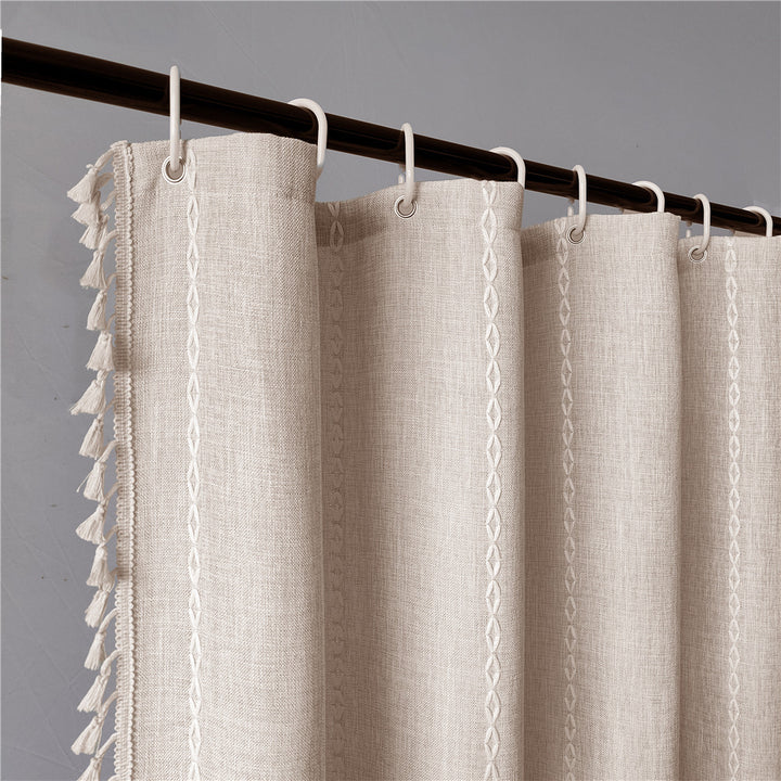 Premium Cotton Bathroom Shower Curtain Bowlift