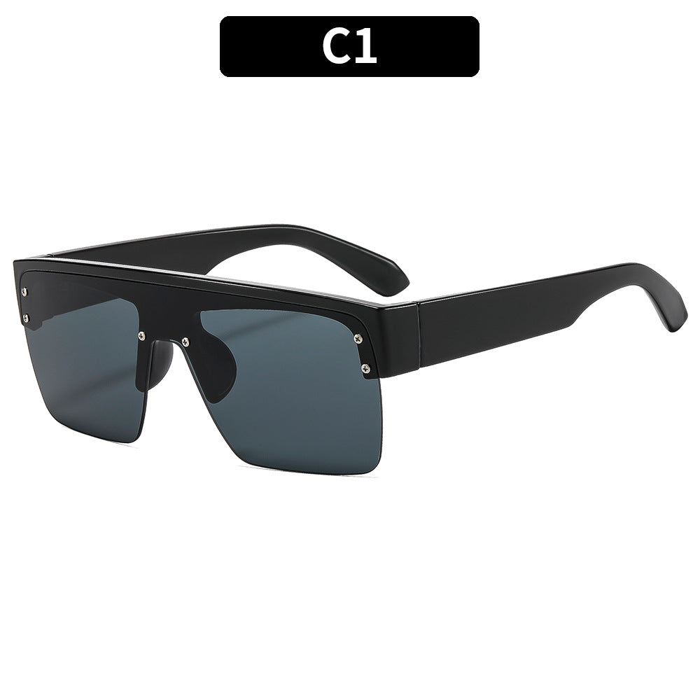 Oversized Animal Print Shield Sunglasses