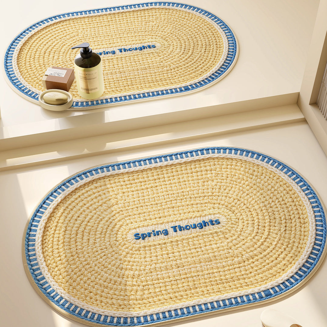 Heart-Patterned Bathroom Mat Bowlift