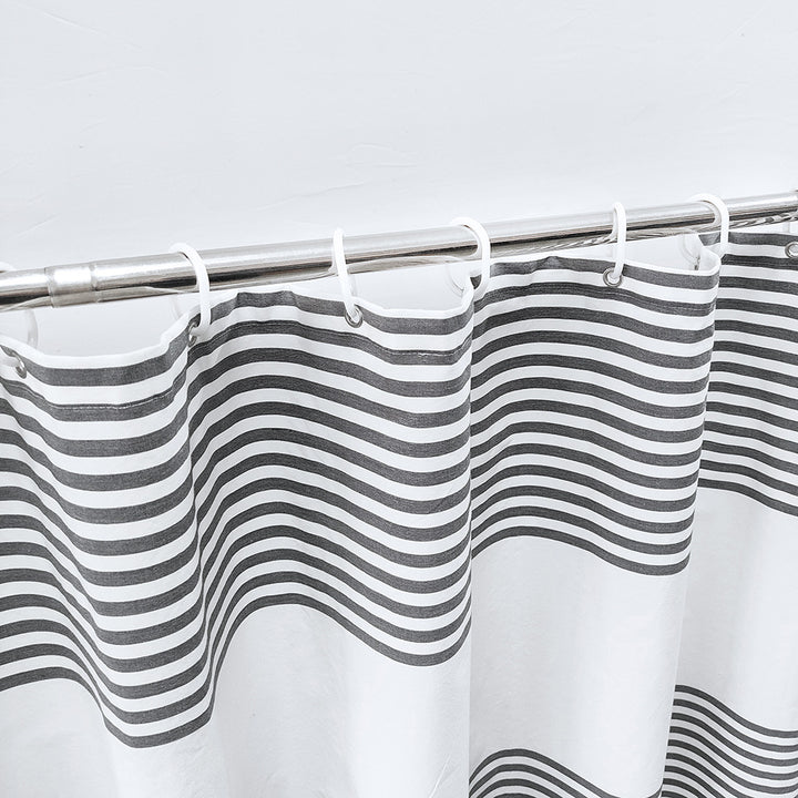Modern Striped Shower Curtain Bowlift