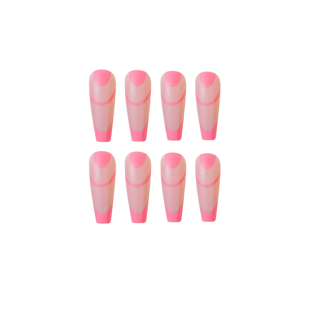 Creative Nail Art with Geometric Design Bowlift