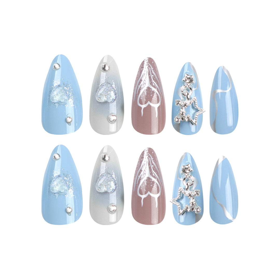 Artistic Press-On Nail Art Set Bowlift