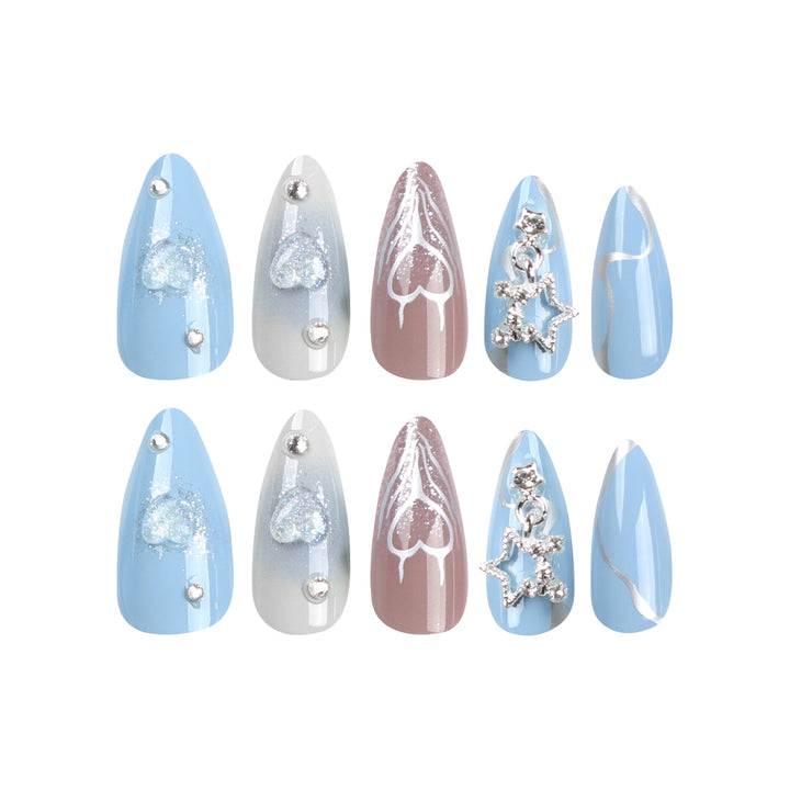 Artistic Press-On Nail Art Set Bowlift