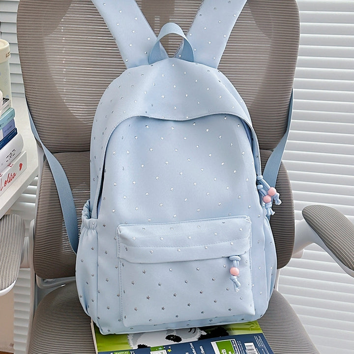 Star-Embellished Functional Backpack