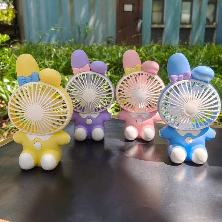Women Portable Character Fan Bowlift