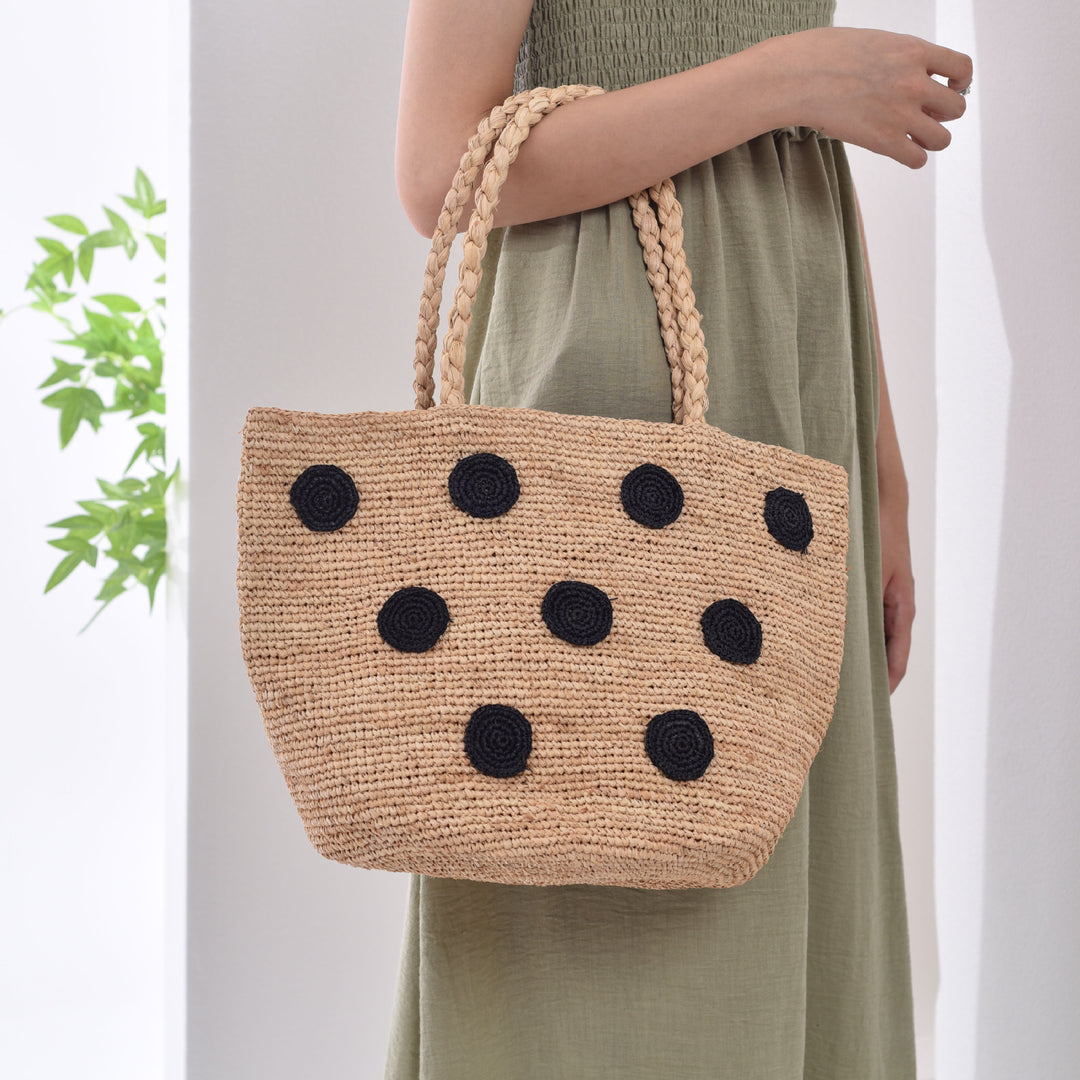 Handcrafted tote bag with colored appliques Bowlift