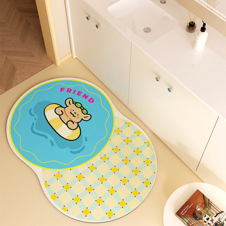 Fun Donut-Themed Bath Mat Bowlift