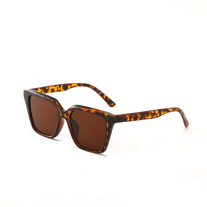 Women's geometric sunglasses with protective UV filter and stylish tortoiseshell design Bowlift