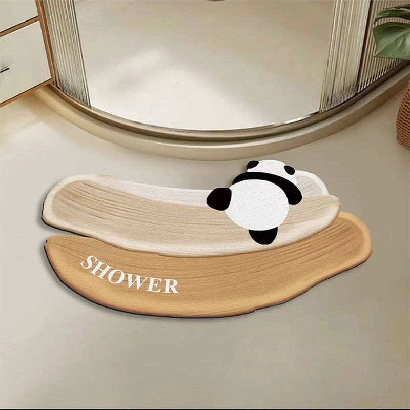 Cute Panda-Themed Bath Mat