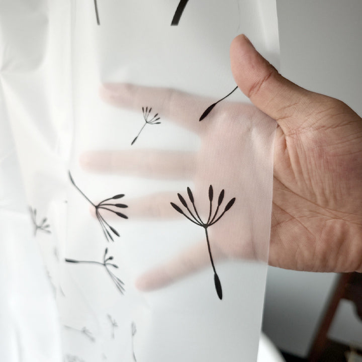 Dandelion Print Shower Curtain Bowlift