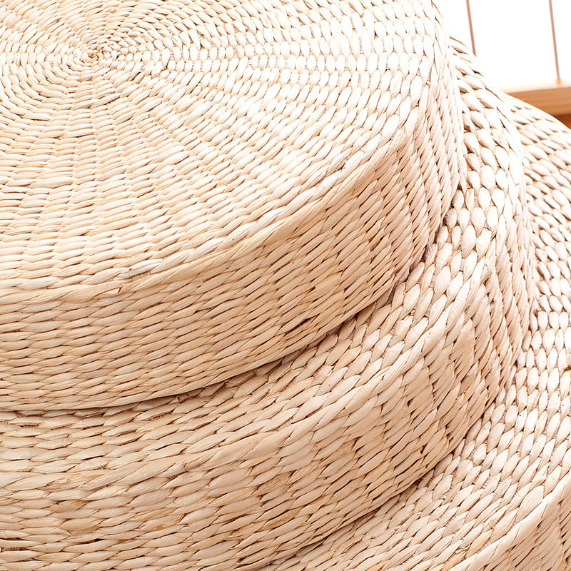 Handwoven Pouf in Boho Style Bowlift