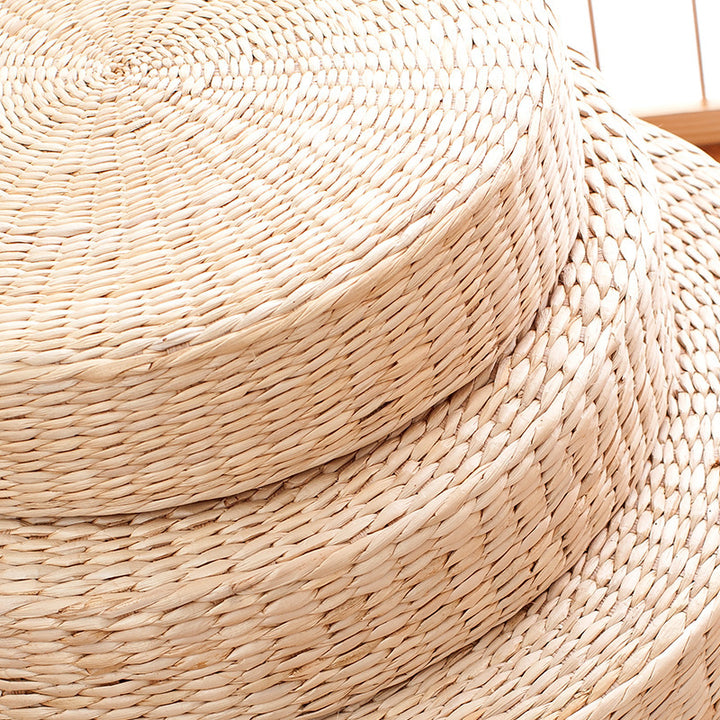 Handwoven Pouf in Boho Style Bowlift
