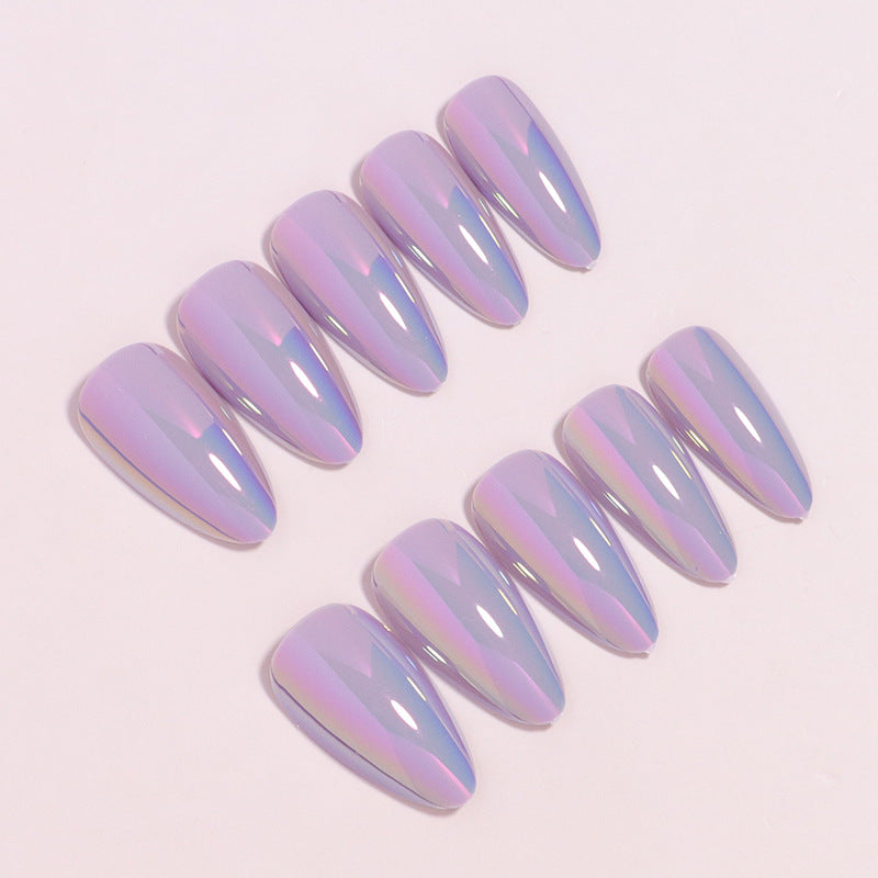 Premium Glossy Long Press-On Nails Bowlift