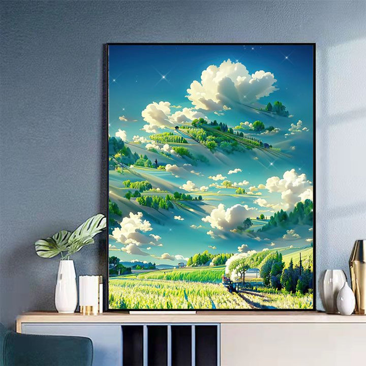 Majestic Golden Phoenix Canvas Art Bowlift