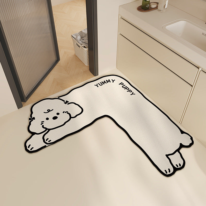 Cute Animal-Themed Bath Mat Bowlift