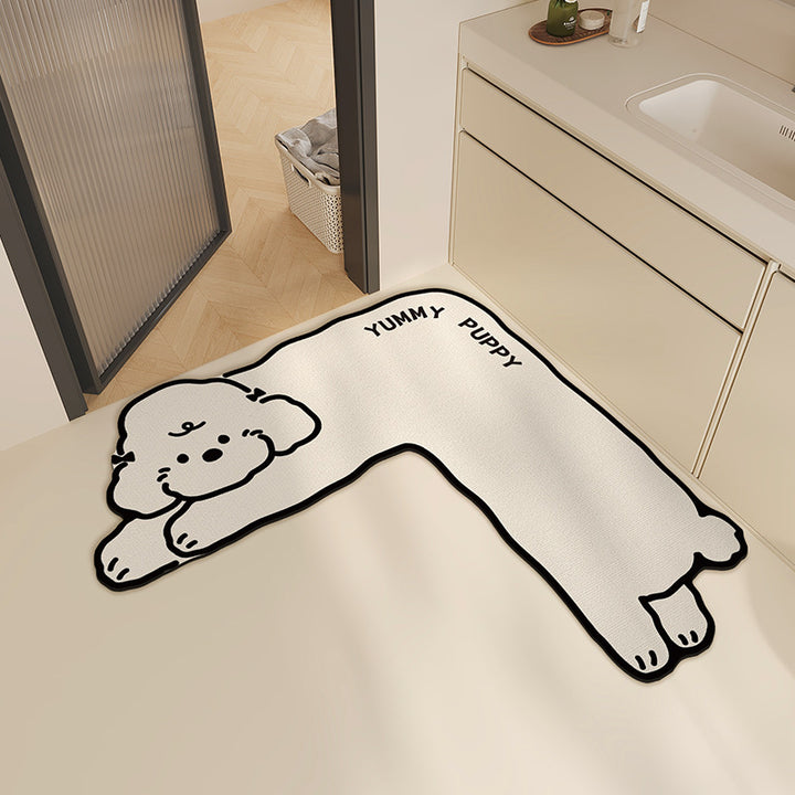 Cute Animal-Themed Bath Mat Bowlift