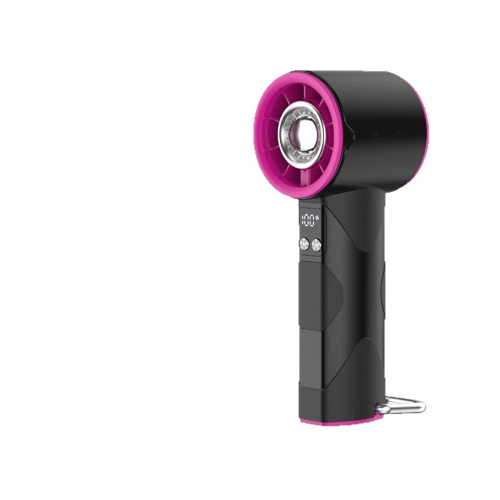 Women's high-speed handheld fan with integrated LED light Bowlift