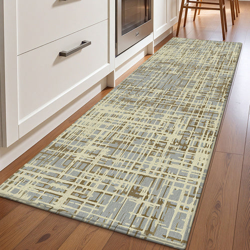 Geometric Pattern Kitchen Runner Mat Bowlift