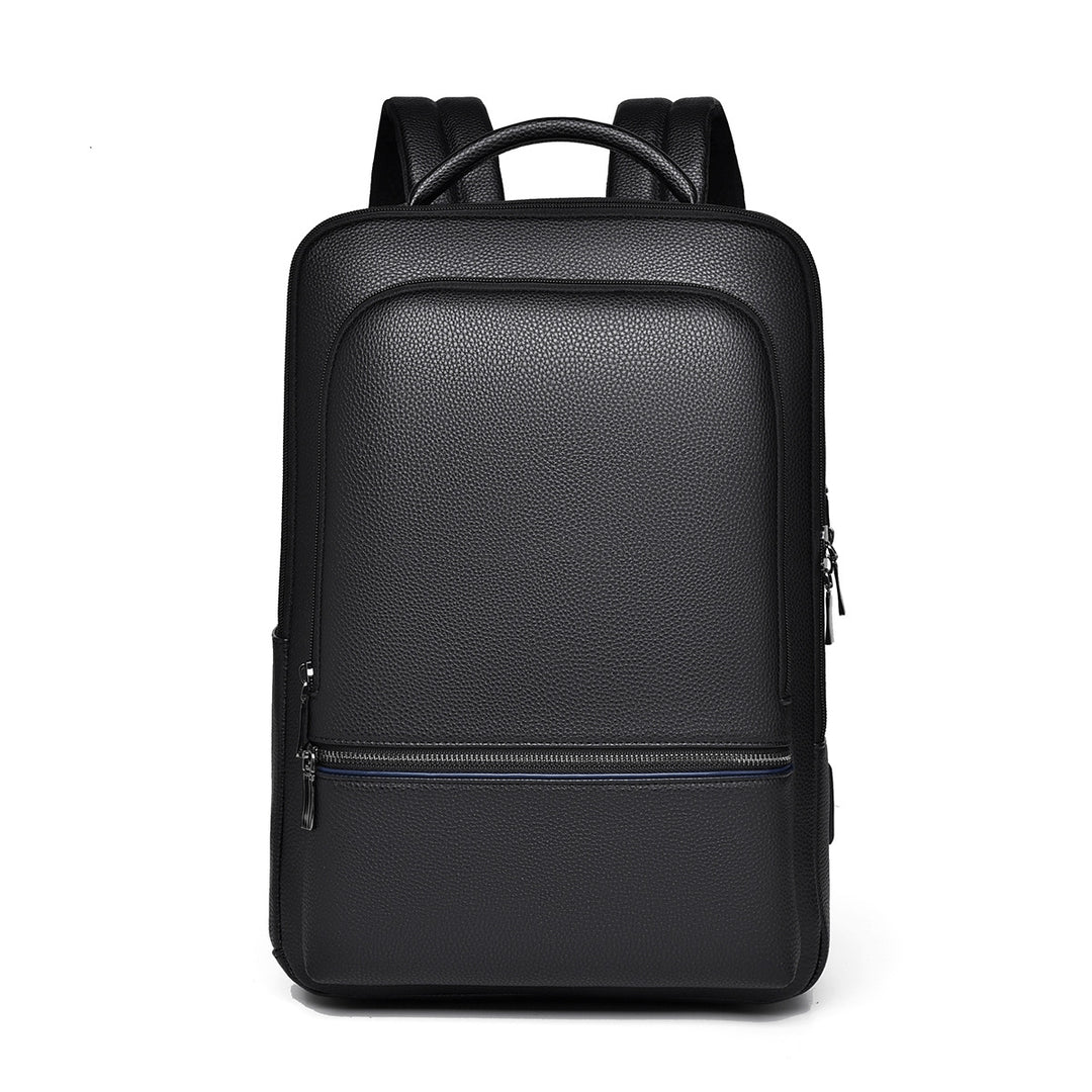 Sleek Leather Laptop Backpack Bowlift