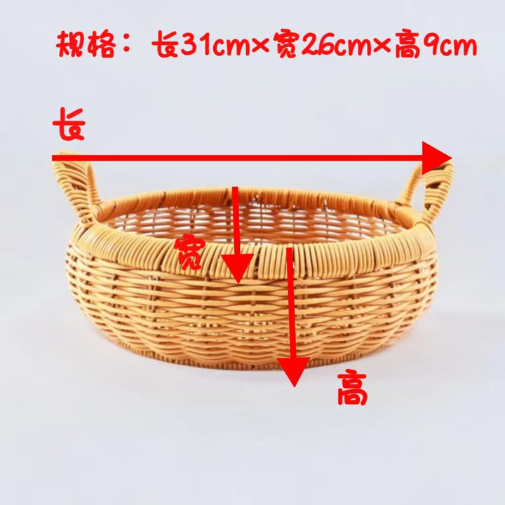 Women's storage basket with handle made of willow Bowlift