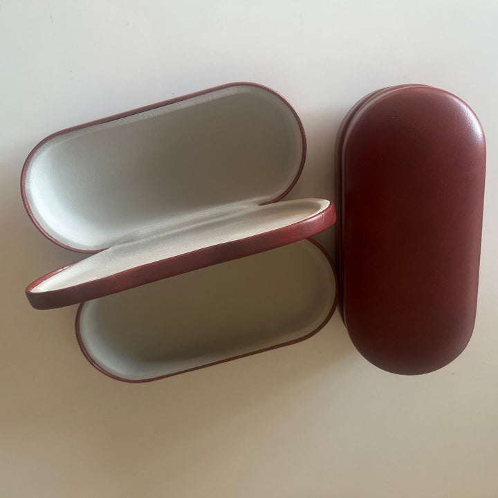 Protective Hard Shell Glasses Case with Plush Lined Interior and Snap Hinge Bowlift