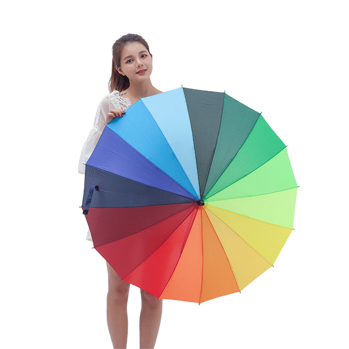 Ladies Rainbow Umbrella Bowlift