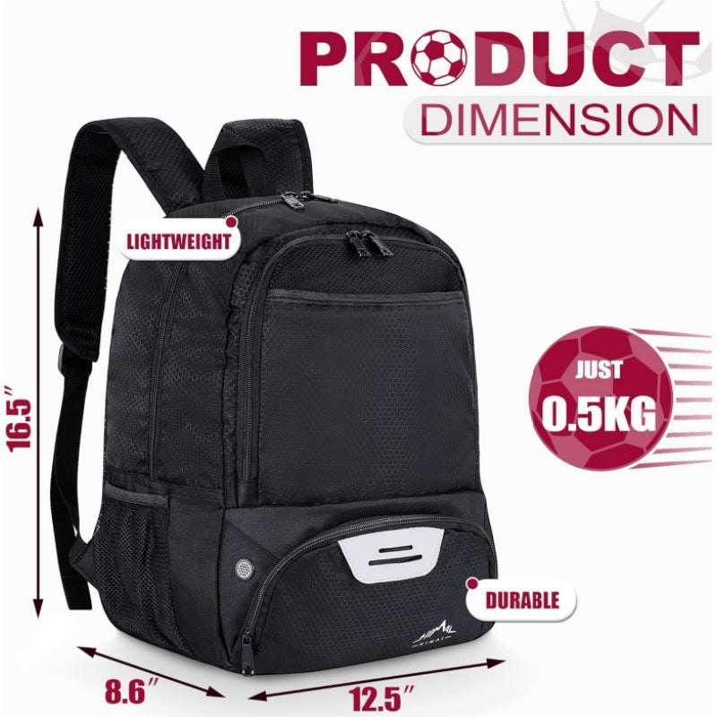 Multi-Functional Sports Backpack with Shoe Compartment Bowlift
