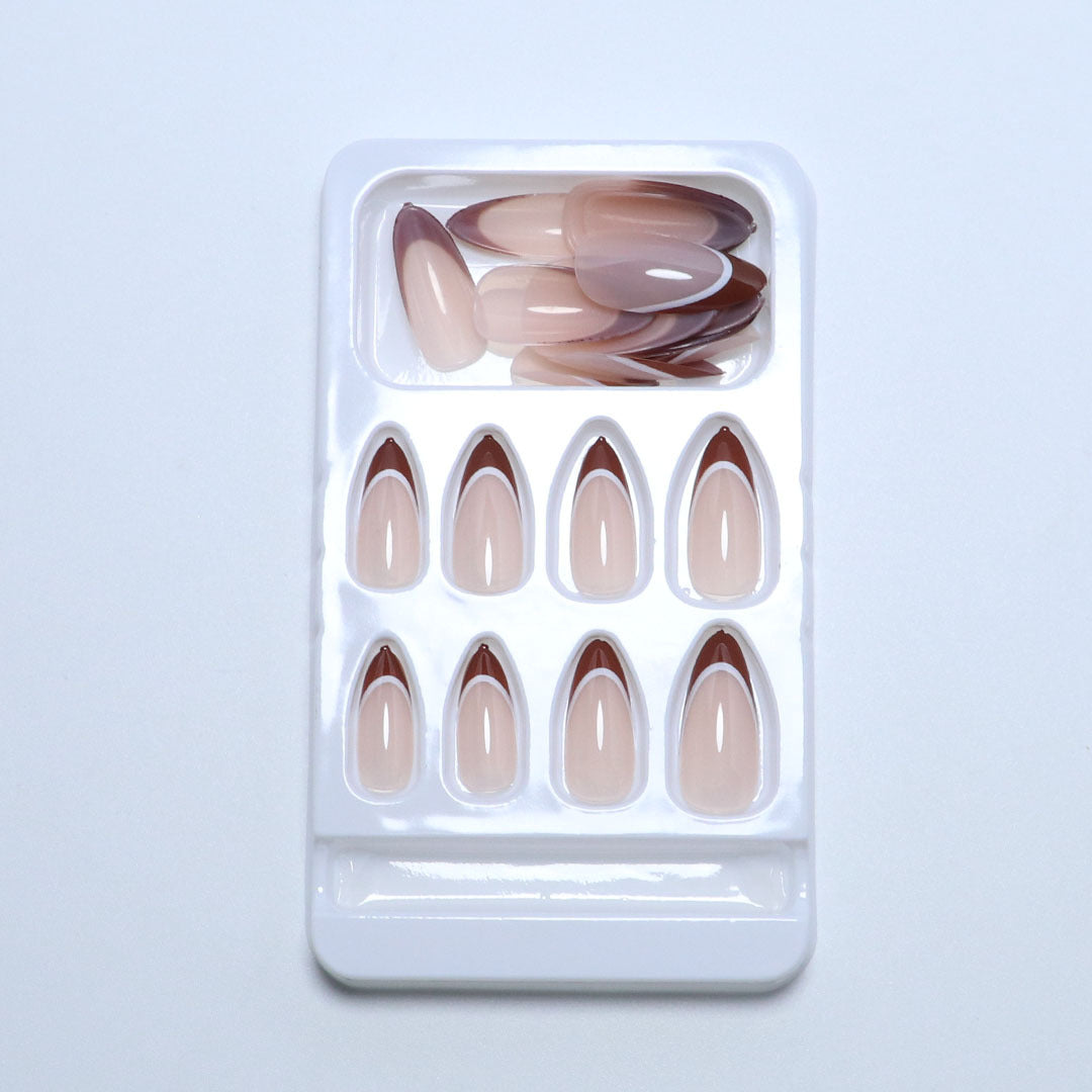 Premium Natural Finish Press-On Nail Tips Bowlift