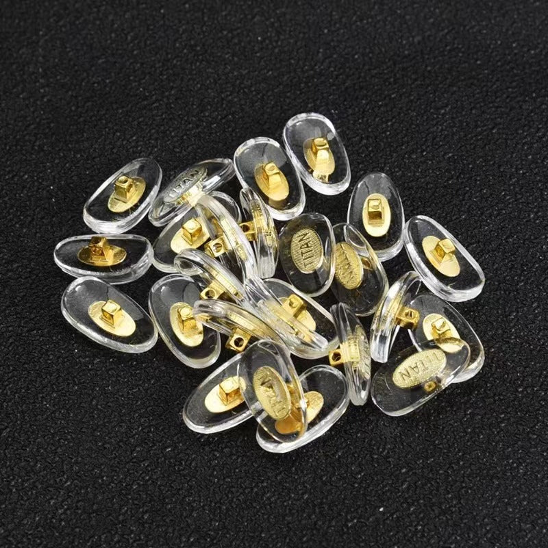 Eyewear Nose Pad Inserts with Gold Support Bowlift