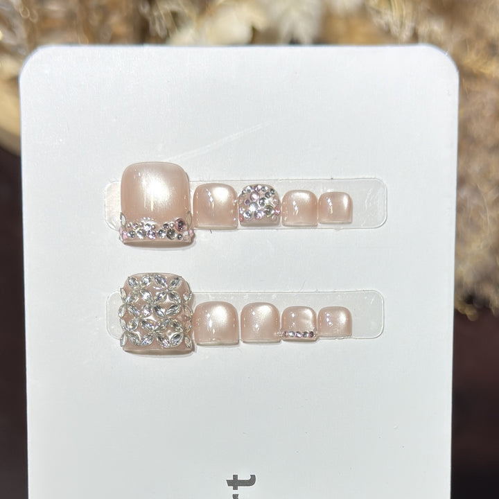 Decorative Crystal-Embellished Hair Clip Set Bowlift