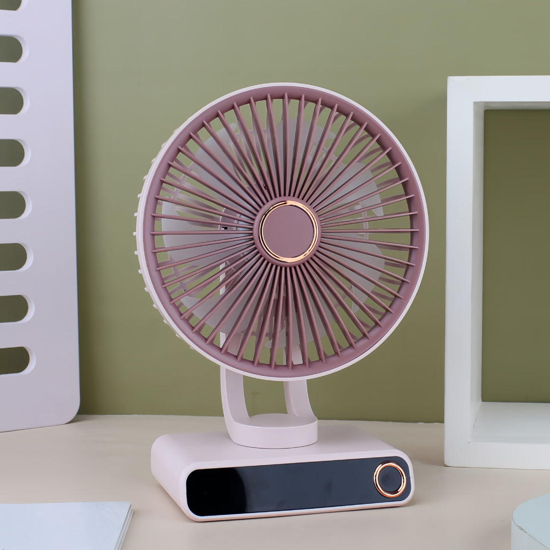 Ladies Portable Table Fan in Modern and Compact Design Bowlift