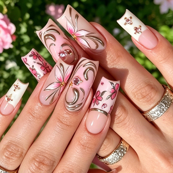 Decorative Floral Nail Art Tips Bowlift 1788858442