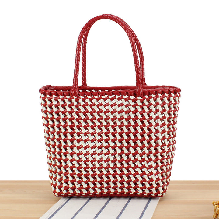 Large Tote Bag Made of Woven Material Bowlift